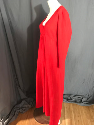 Vintage 1970’s red wide leg jumpsuit volup L