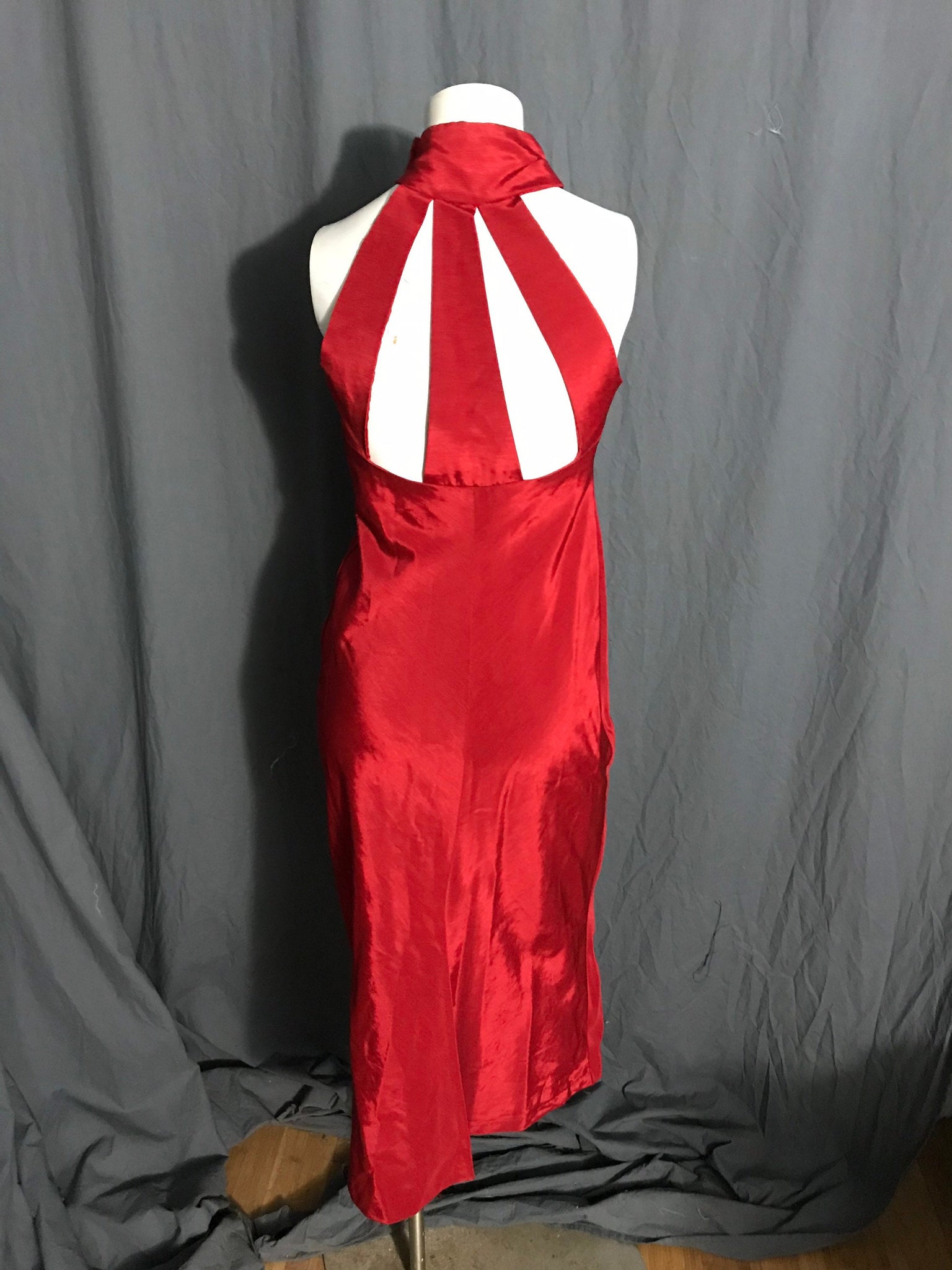 Vintage 1980’s red slinky party dress L