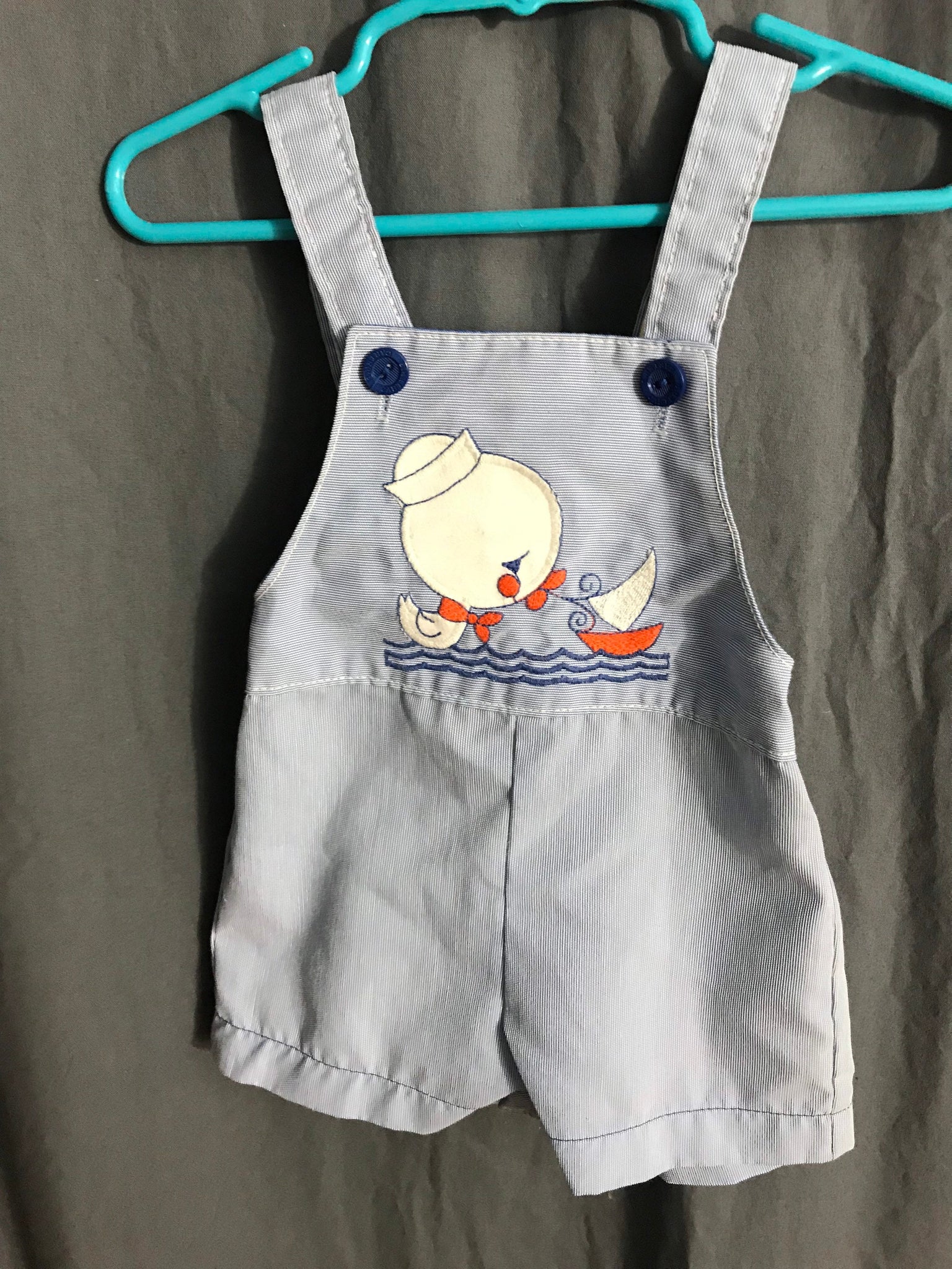 Vintage Carter’s 70’s duck overalls 12 months