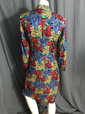 Vintage 1980’s Julie Francis 40’s style silk dress 6