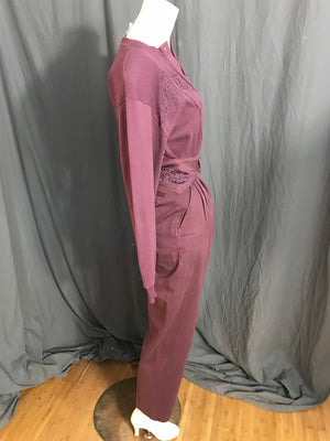 Vintage 1980's Changes purple pantsuit S M