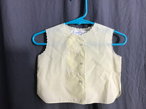 Vintage yellow baby Togs diaper shirt 3 - 8 months