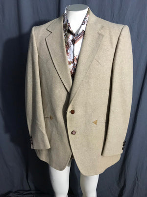 Vintage Panhandle Slim tan woven western suit jacket 42