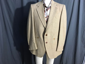 Vintage Panhandle Slim tan woven western suit jacket 42