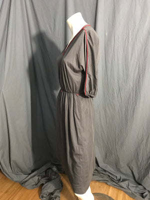 Vintage 70's 80's Jerell's gray & red dress M L