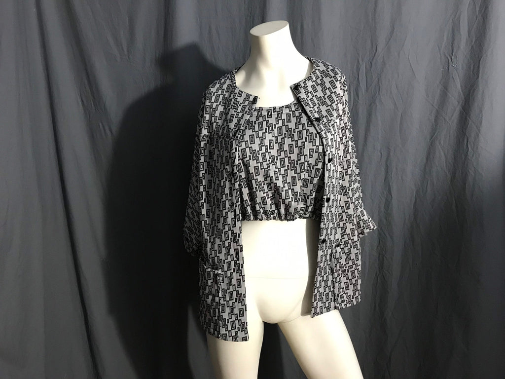 Vintage mod 70's half top and jacket M L