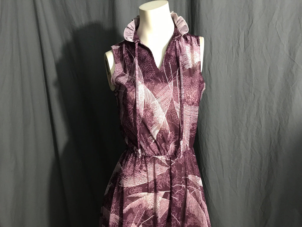 Vintage 1970’s Kenly Casuals semi sheer dress M