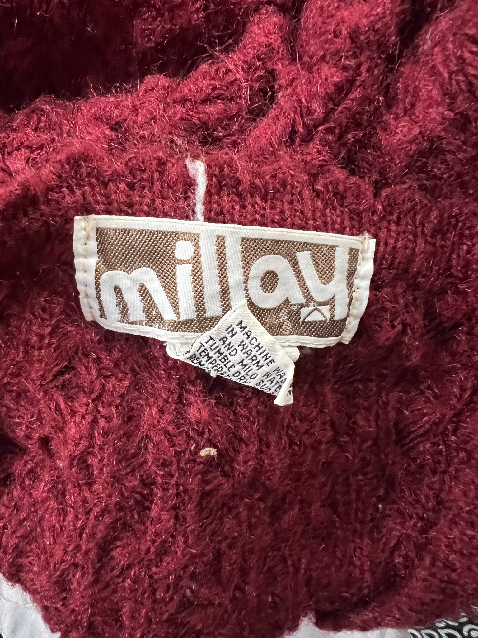 Vintage 70's Millay sweater maroon L