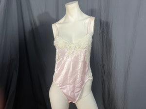 Vintage 70’s pink teddy lingerie S