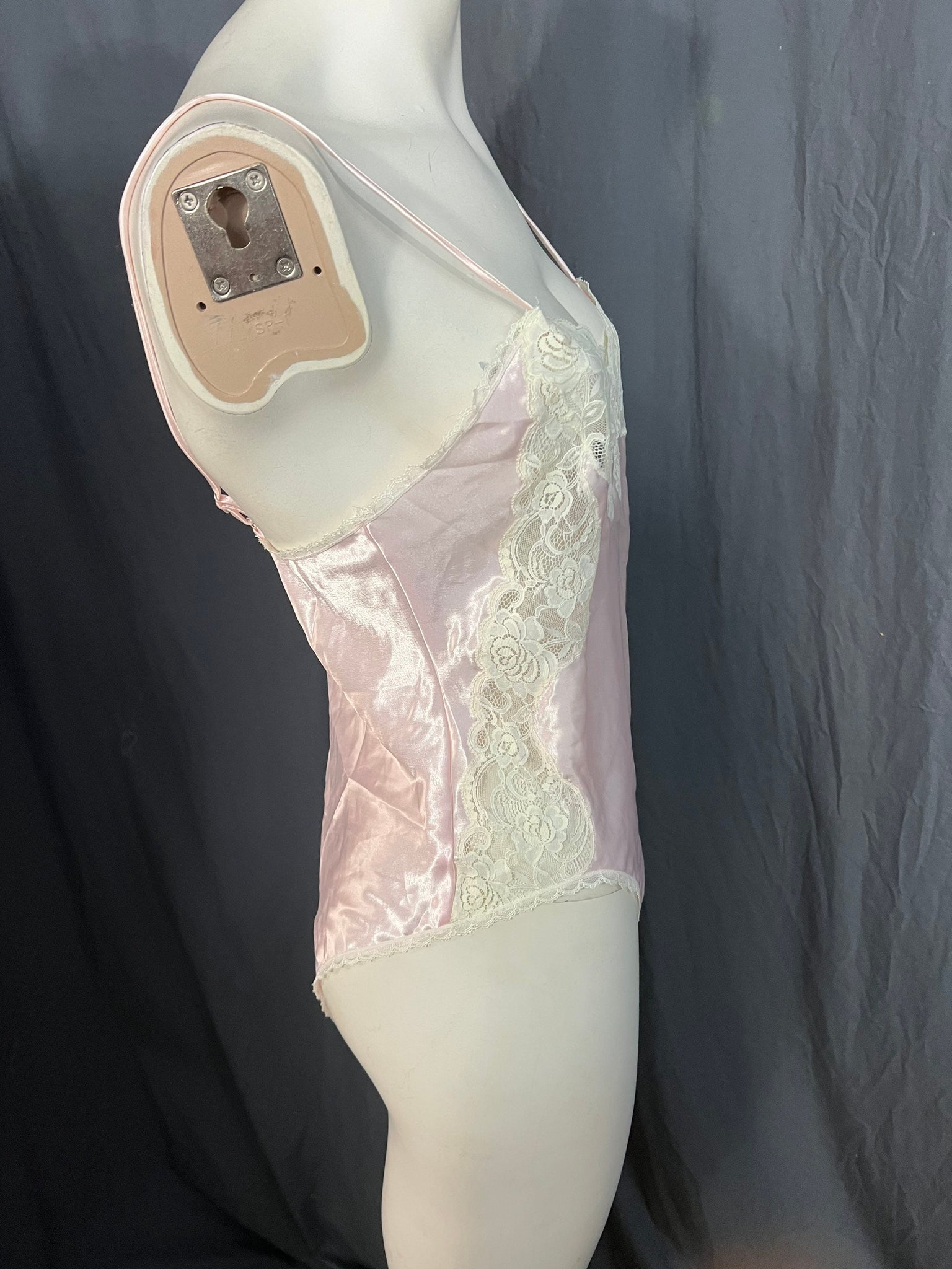 Vintage 70’s pink teddy lingerie S