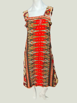 Vintage batik sun dress L XL Nea Trend