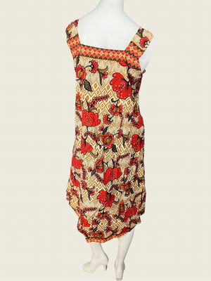 Vintage batik sun dress L XL Nea Trend