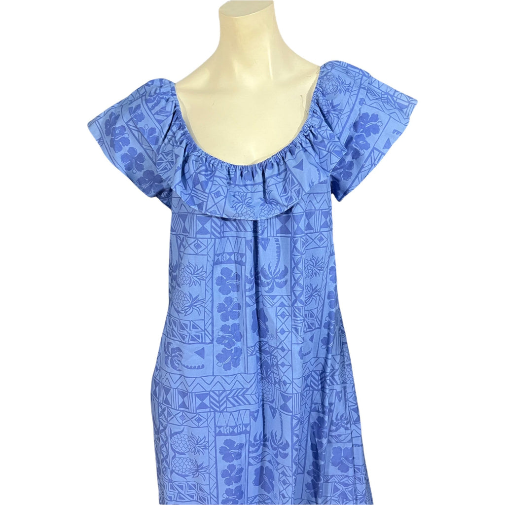 Vintage Hawaiian Hilo Hattie dress long M