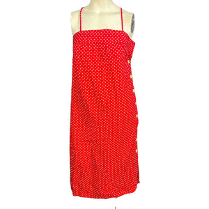 Vintage Land dress red and white polka dot S