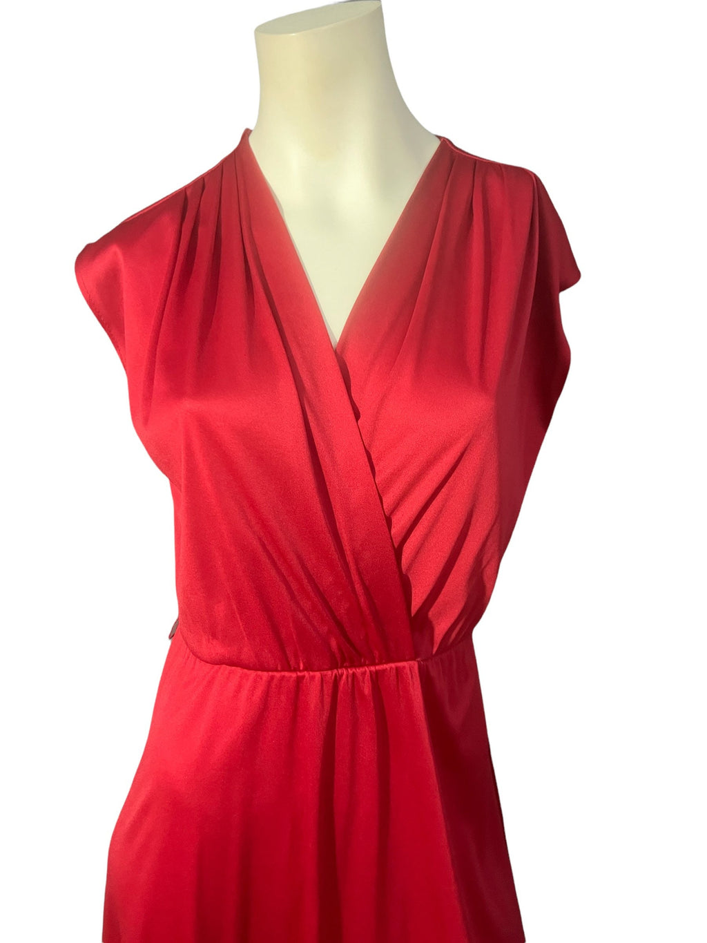 Vintage 70's OOPs California red dress L