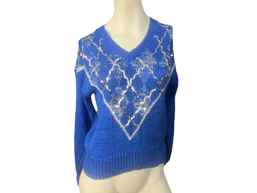 Vintage 80's Andene sequin sweater M