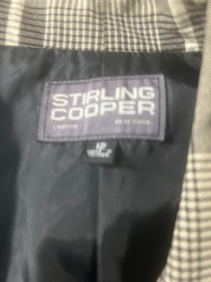 Vintage 1980's boxy plaid jacket Stirling Cooper 12