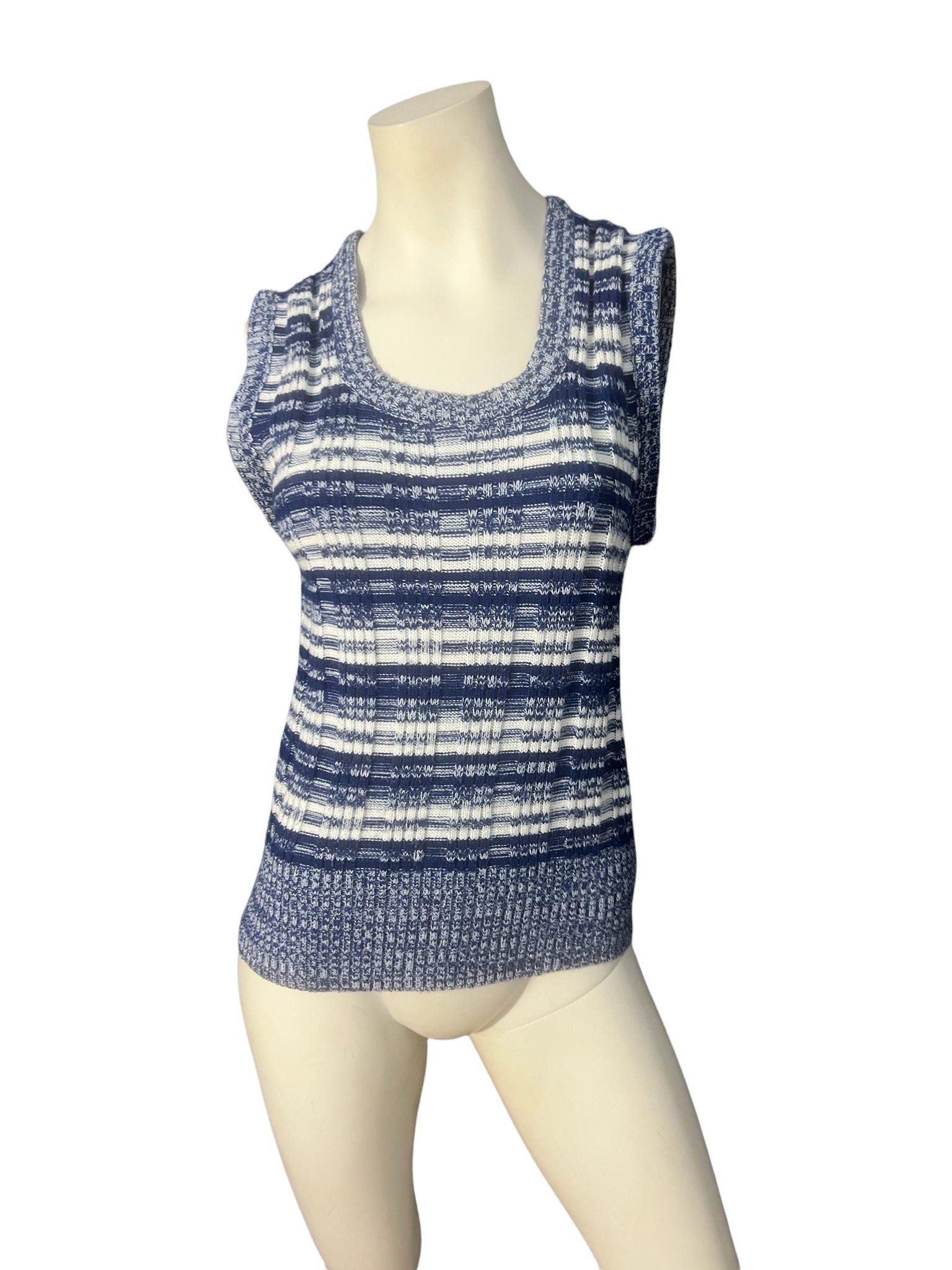 Vintage 70's striped sweater tank Campus M