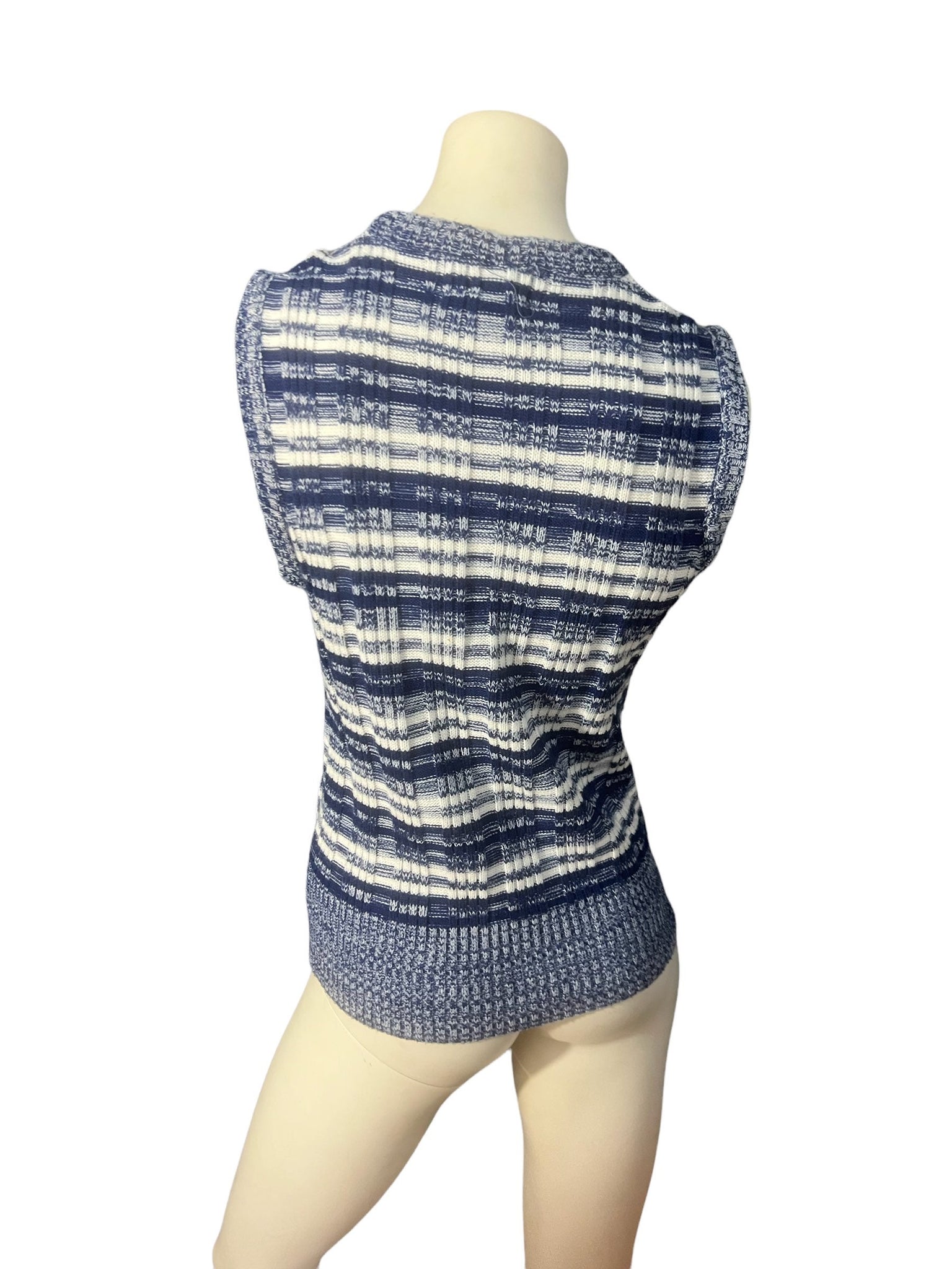 Vintage 70's striped sweater tank Campus M