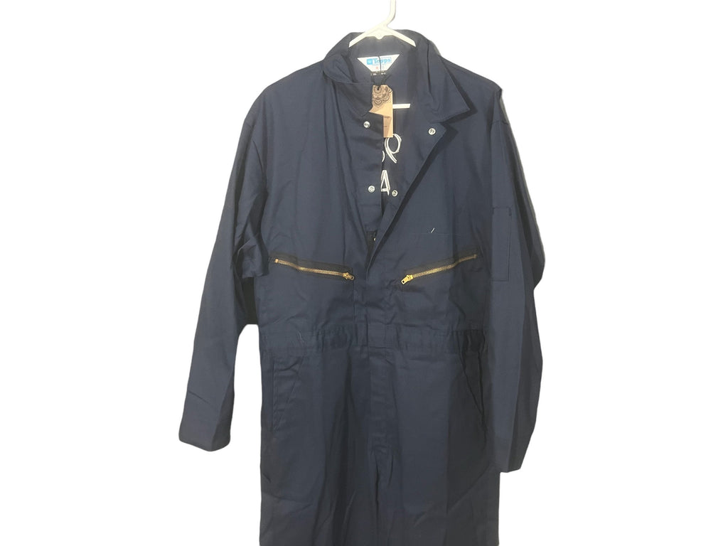 Vintage 80's blue jumpsuit coveralls L 44