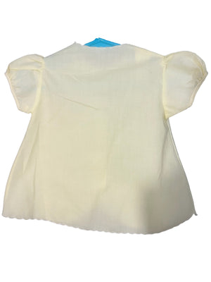 Vintage yellow baby dress diaper shirt