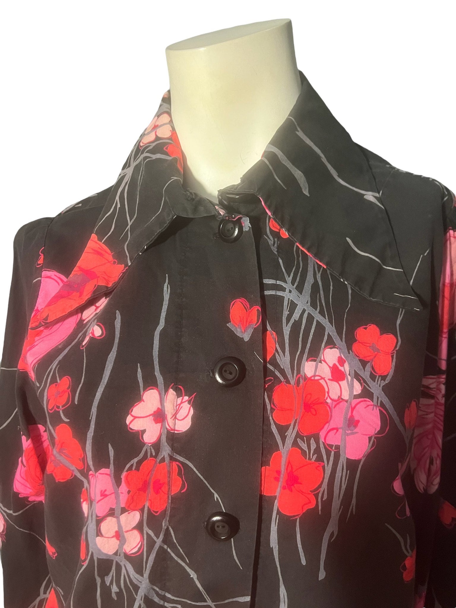 Vintage 70’s women’s shirt mod cotton L