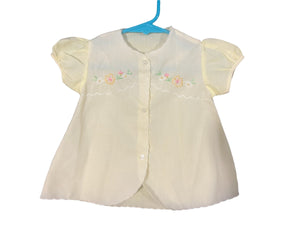 Vintage yellow baby dress diaper shirt