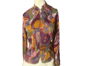 Vintage 70's mod polyester cafe style jacket L