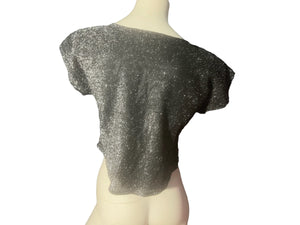 Vintage 70's sequin top shirt sz 10