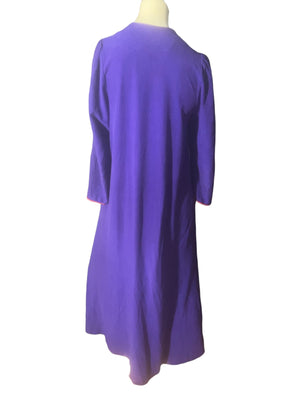 Vintage Vanity Fair purple Terry robe S