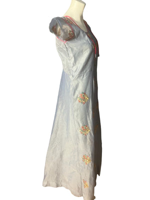 Vintage India embroidered long dress L