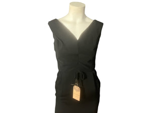 Vintage 60's black sheath dress S XS