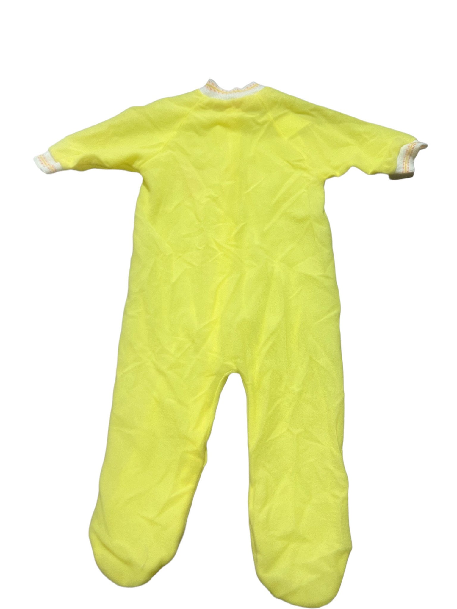 Vintage yellow baby romper M