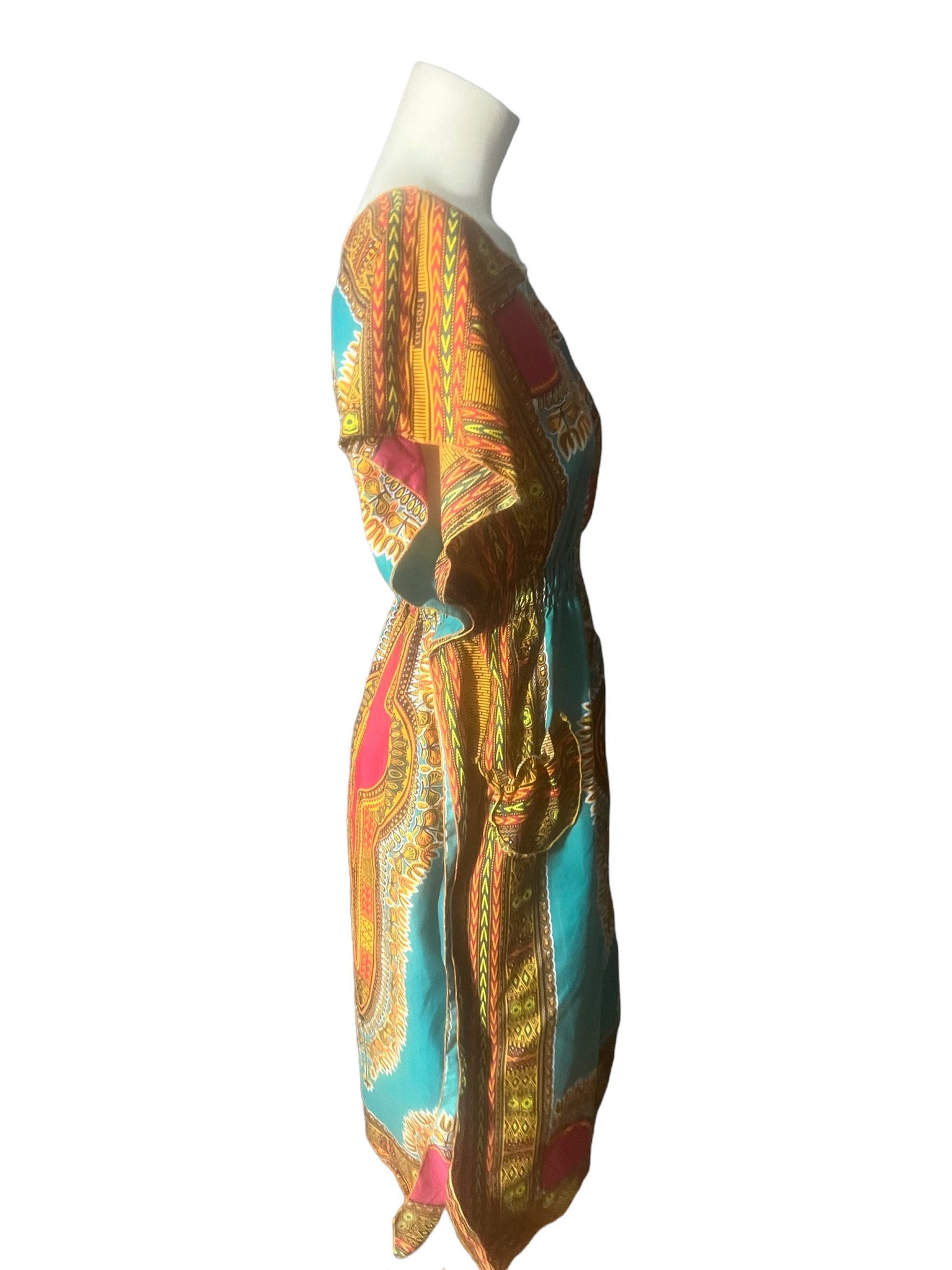 Vintage cotton hippie boho dress S M