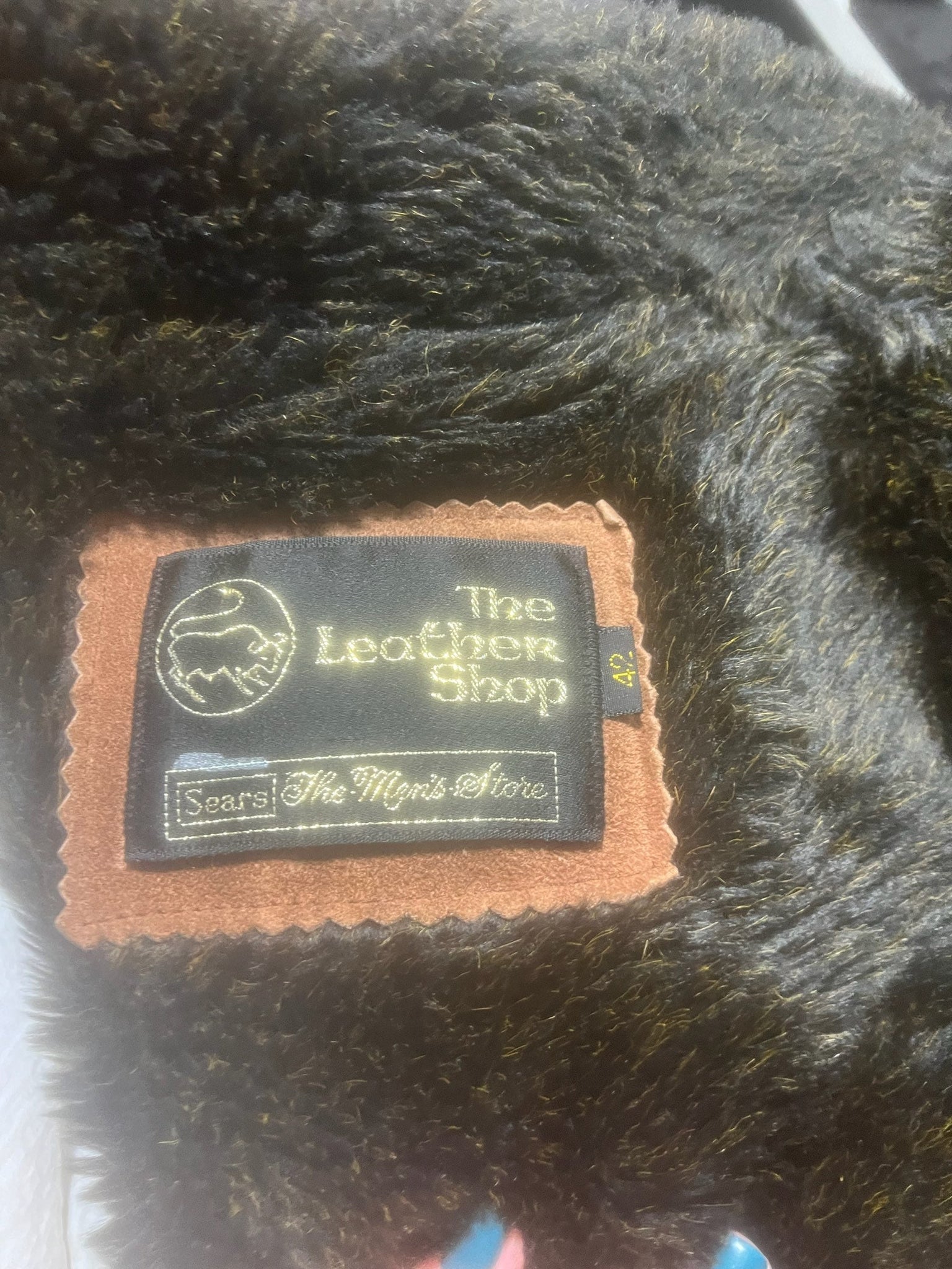 Vintage 70's Sears men's leather jacket 42