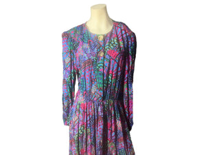 Vintage 80's Lady Carole dress 16 L