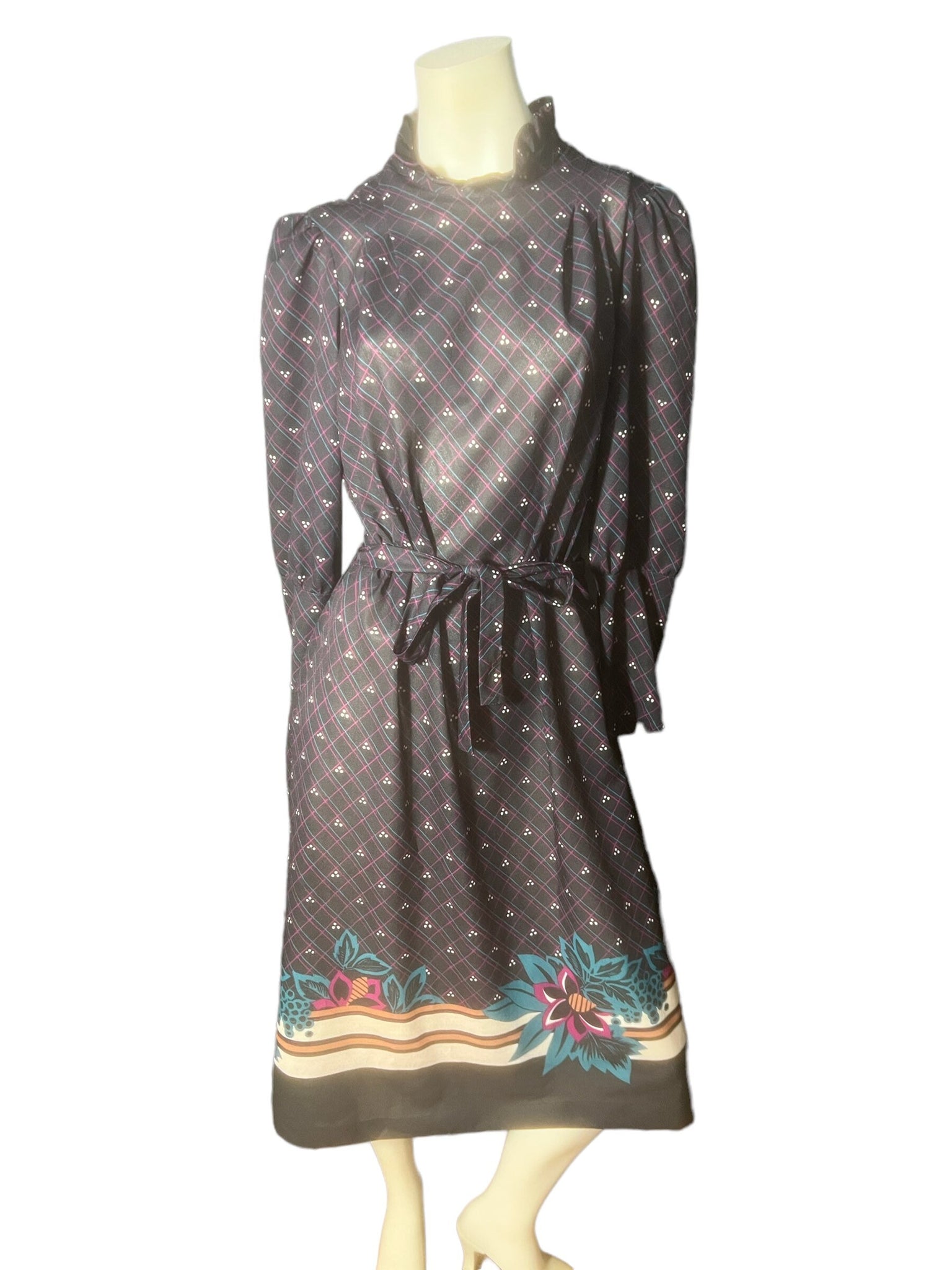 Vintage 80's Nancy Stevens dress L XL