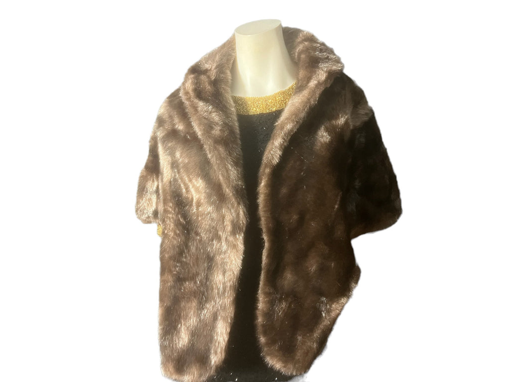 Vintage faux fur shawl Sears