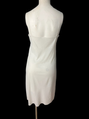 Vintage 80's white slip M L