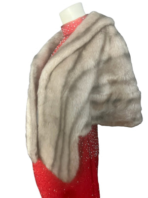 Vintage faux fur Sears wrap shawl