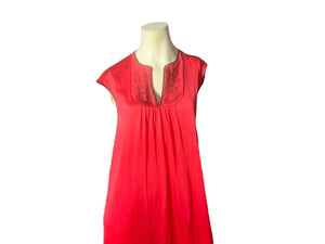 Vintage 70's long red nightgown S Jolie Two