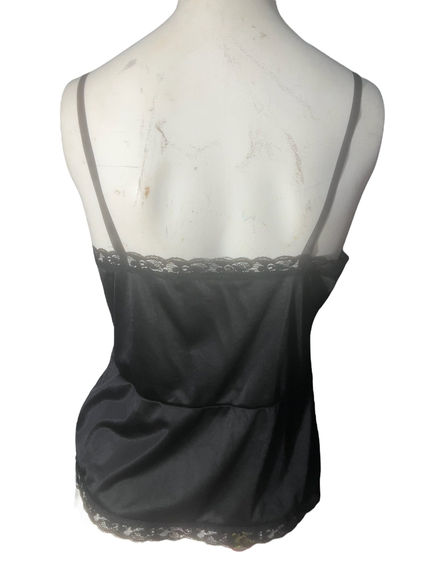 Vintage lingerie camisole black Dawn to Dusk M