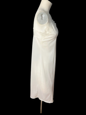 Vintage 80's white slip M L