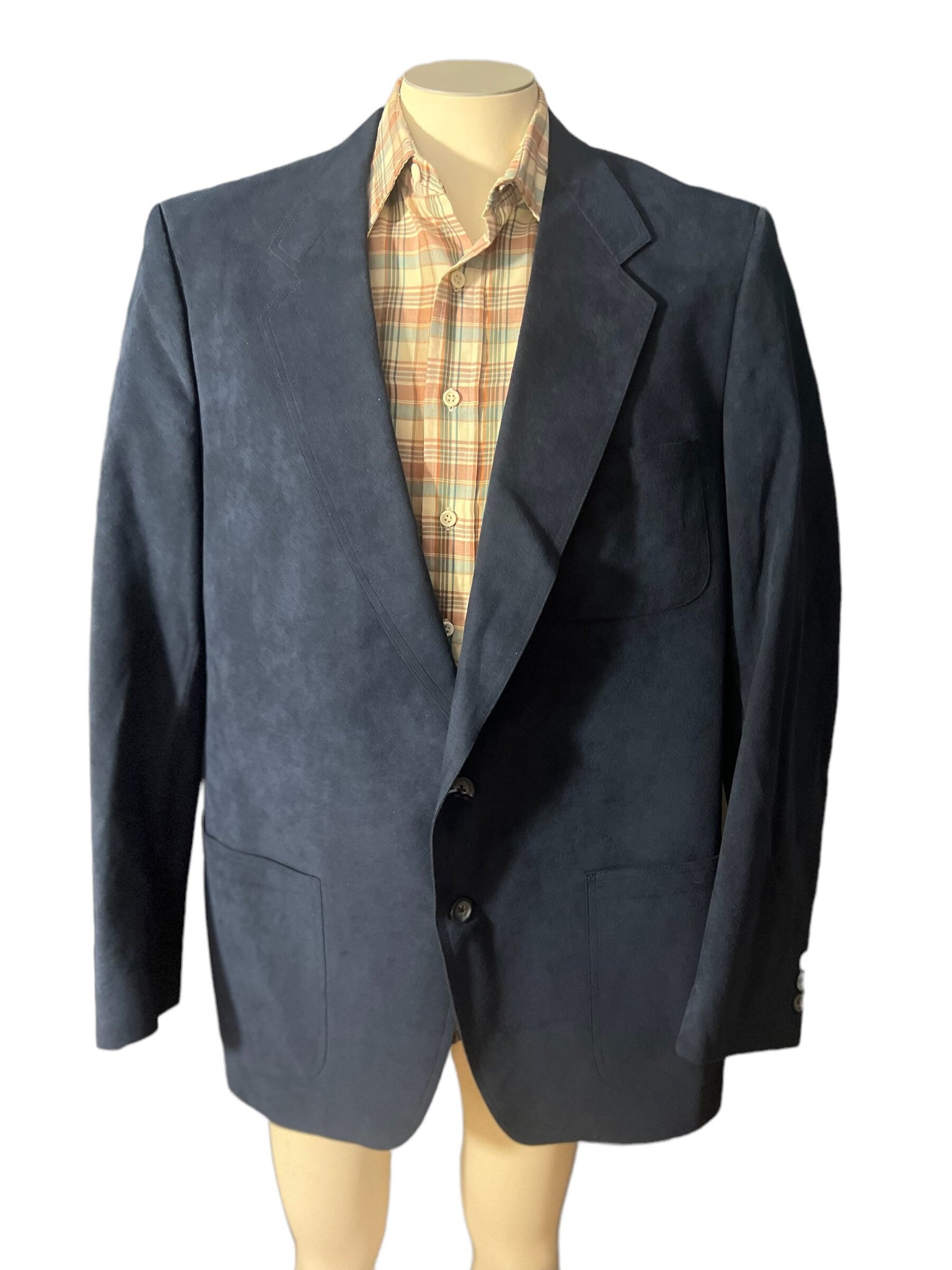 Vintage blue Royale by Knightsbridge men's suit jacket 44