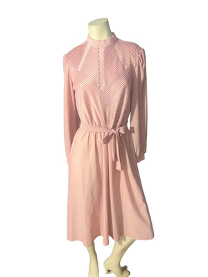 Vintage 70's rose dress Jennifer Gee M