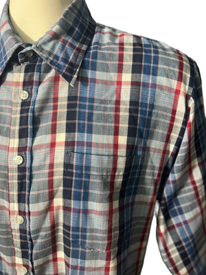 Vintage plaid men's shirt XL