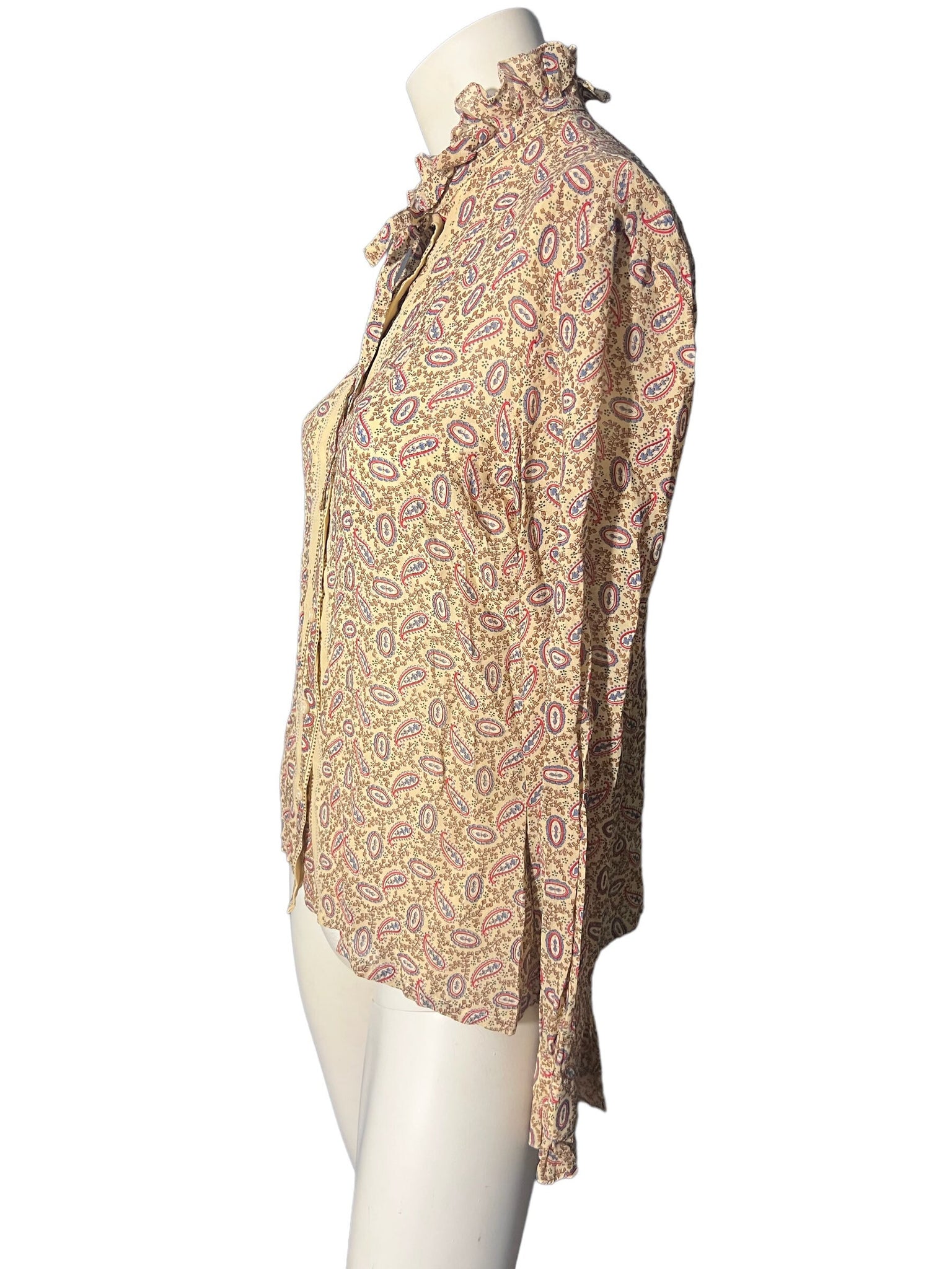 Vintage 70's Divinia paisley shirt rayon L