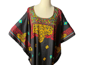 Black caftan dress Sante one size