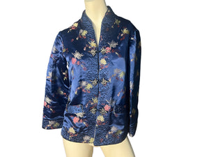 Vintage blue oriental jacket M