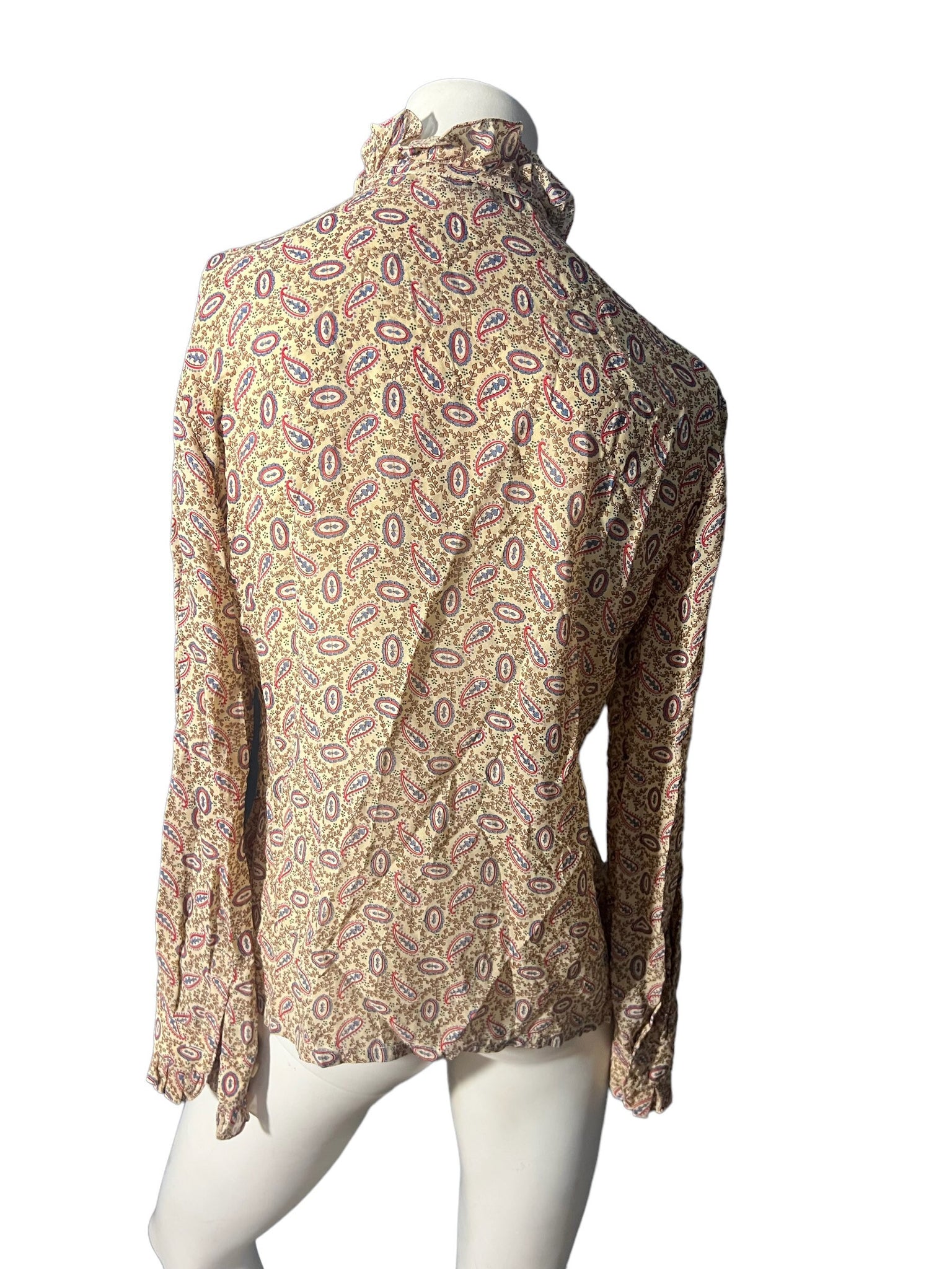 Vintage 70's Divinia paisley shirt rayon L